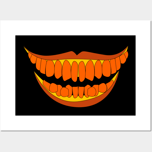 Halloween spooky mask Wall Art by Salma Ismail